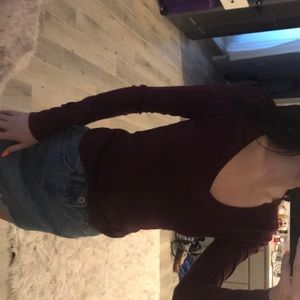 Maroon shirt